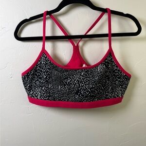 Fabletics Black and Pink Sports Bra